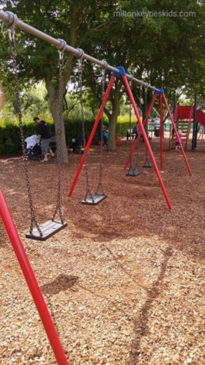 Four swings in the park