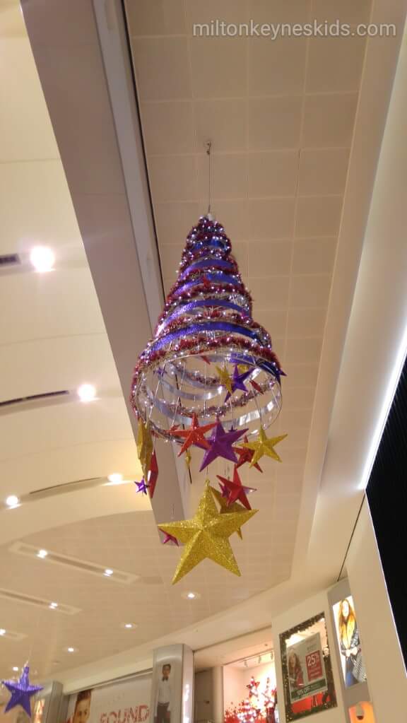 Christmas decorations at Centre MK