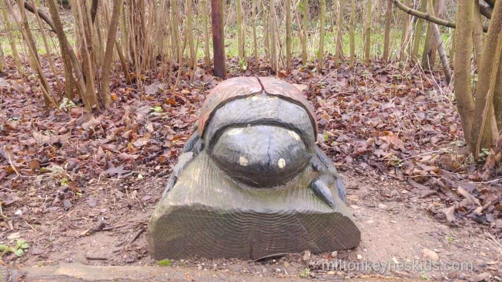 bug sculpture at Sywell Country Park