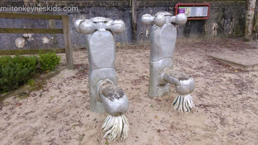 tap sculptures at Sywell Country Park