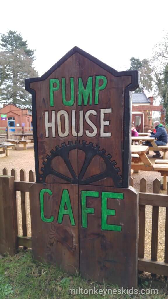 pump house cafe sign at Sywell Country Park