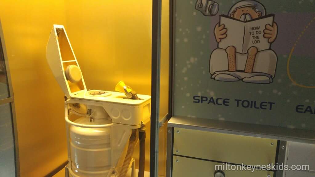 space toilet at the National Space Centre