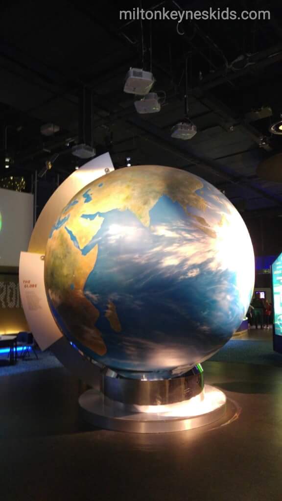 globe at the National Space Centre