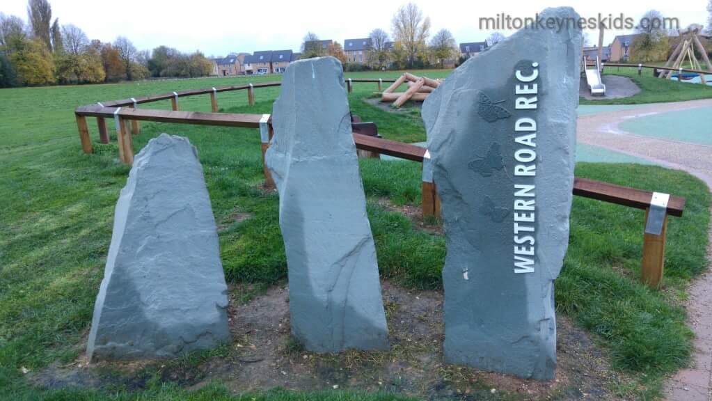 big stones at Western Road Recreation Ground