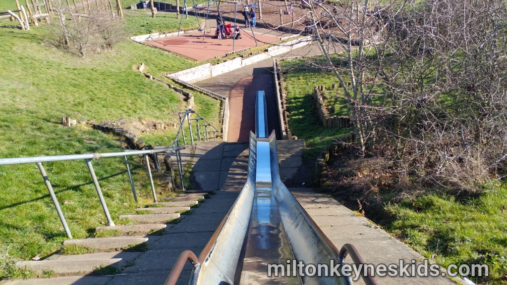 Slide at Downs Barn park in Milton Keynes