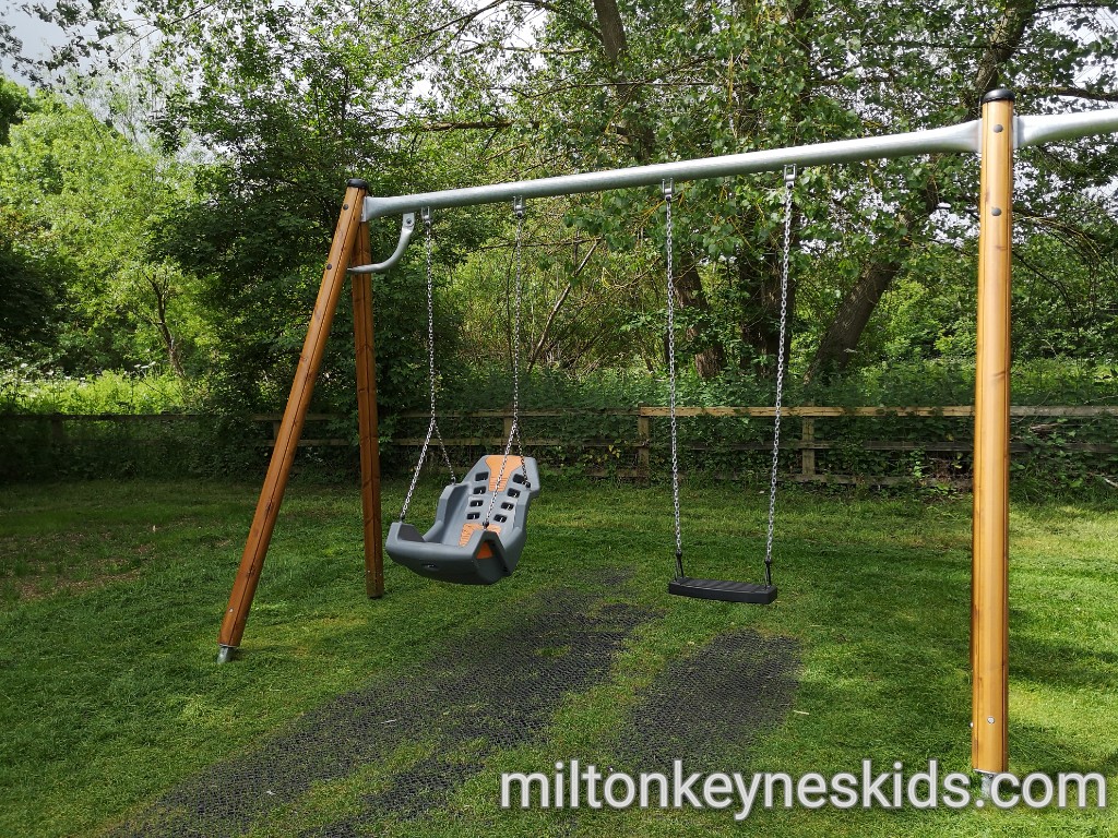 Support swing in the play area at Daventry Country Park