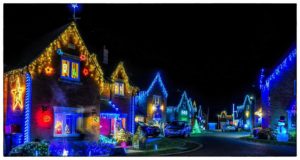 Hollow wood road charity Christmas lights