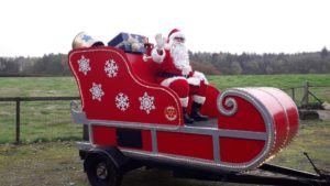 Santa on a float for the Watling Rotary Club